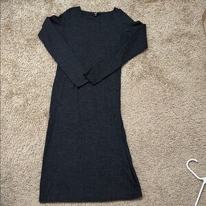Uniqlo dark gray Long Sleeve Dress